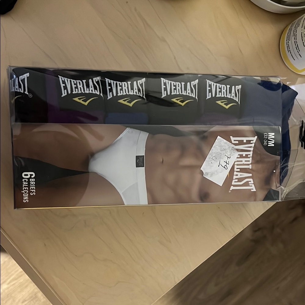 Everlast Men's Black Boxer Briefs - 6 Pack